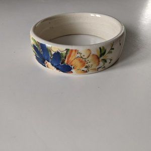 Beautiful ceramic hand-painted bracelet